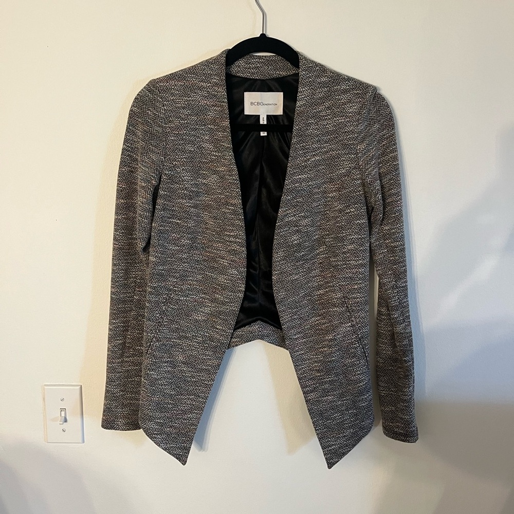 BCBGMAXAZRIA Women's Gray Blazer